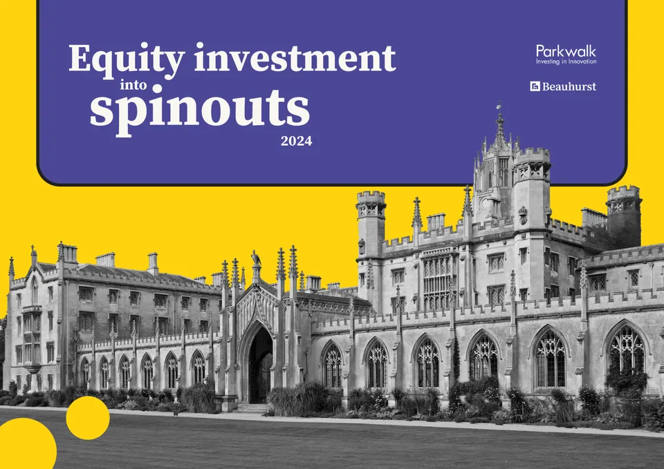 Equity investment into spinouts 2024 cover