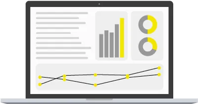 Beauhurst platform statistics on a laptop
