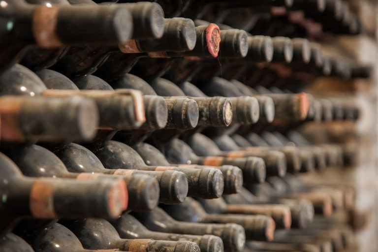 wine bottles