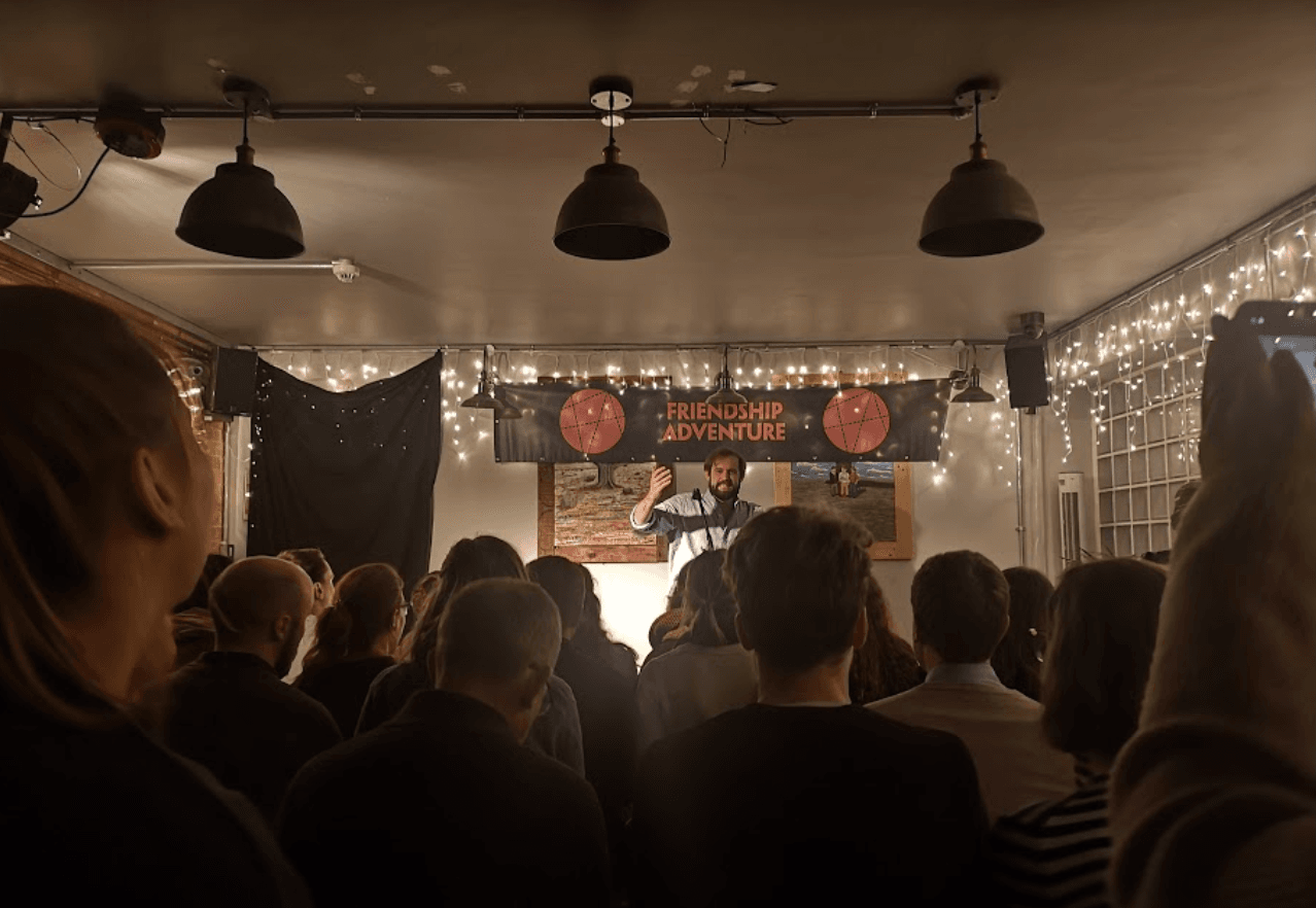 The Beauhurst team at Mondo Brewery comedy night