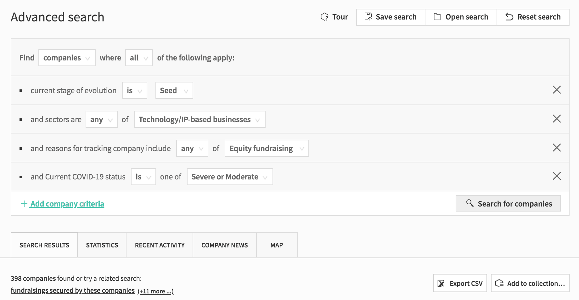 Advanced Search - Tech Companies Impacted by COVID-19