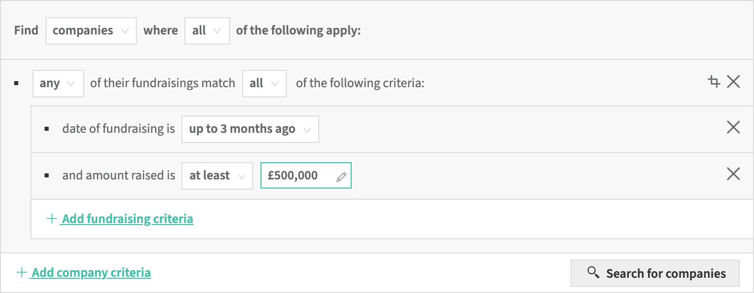 find startups that are hiring with fundraisings