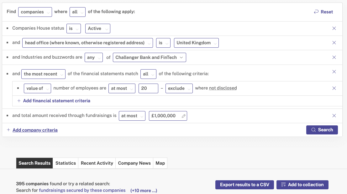 How to find your ICP using Beauhurst Advanced Search
