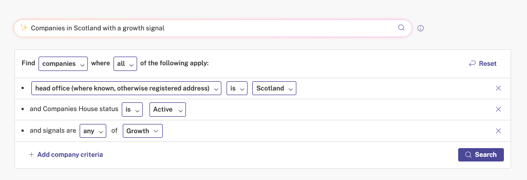 Natural Language Search