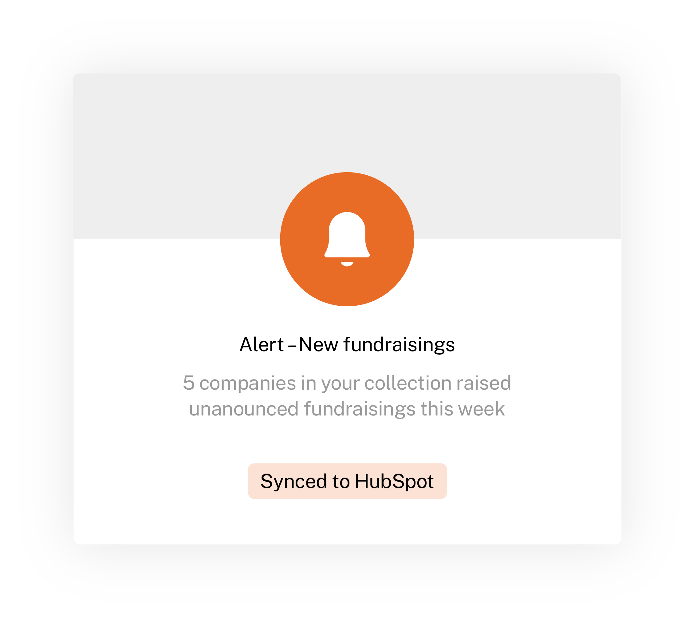 A Beauhurst alert — 5 companies in your collection raised unannounced fundraisings this week — synced to HubSpot