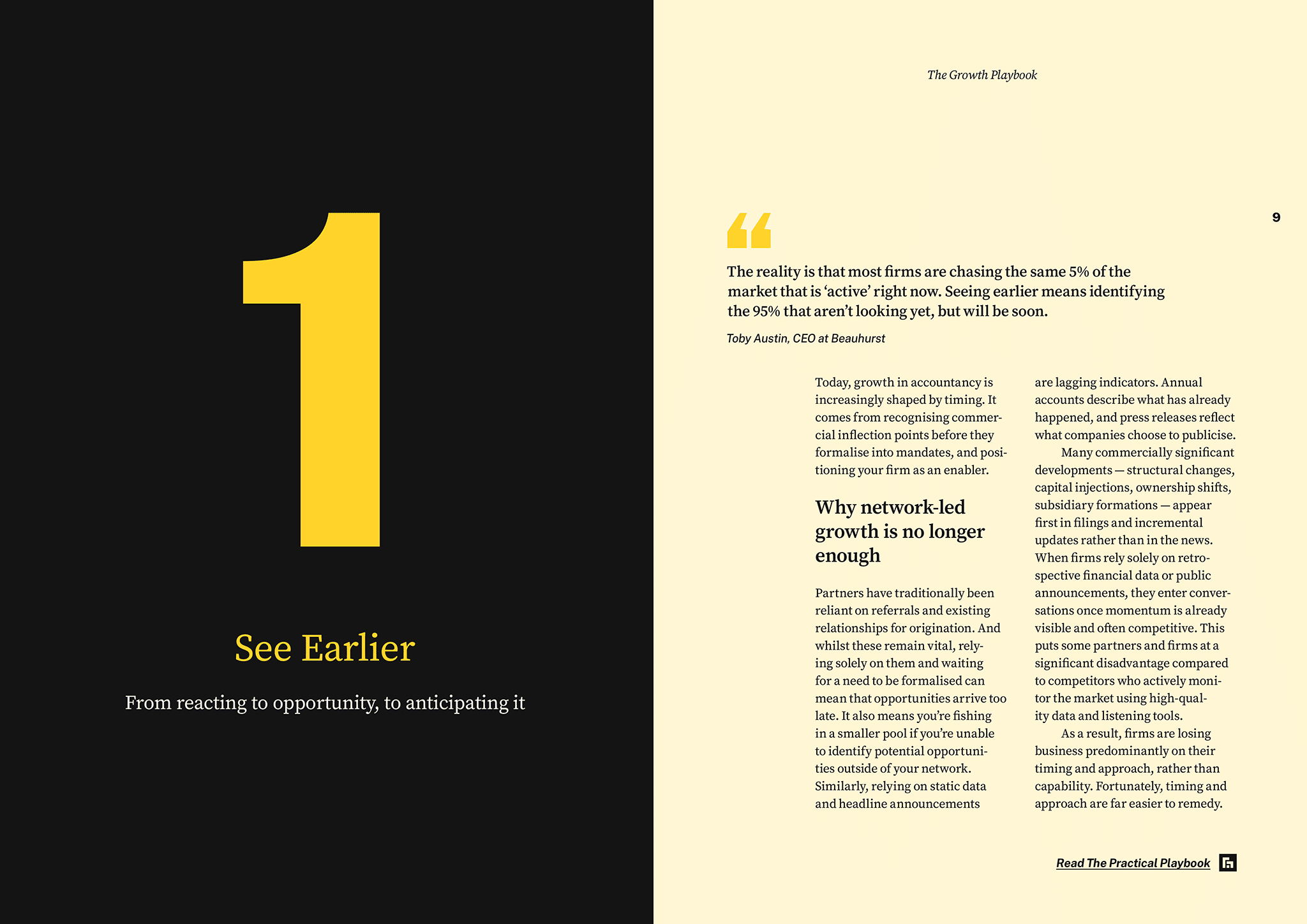 The Growth Playbook for Accountancy Firms — sample spread