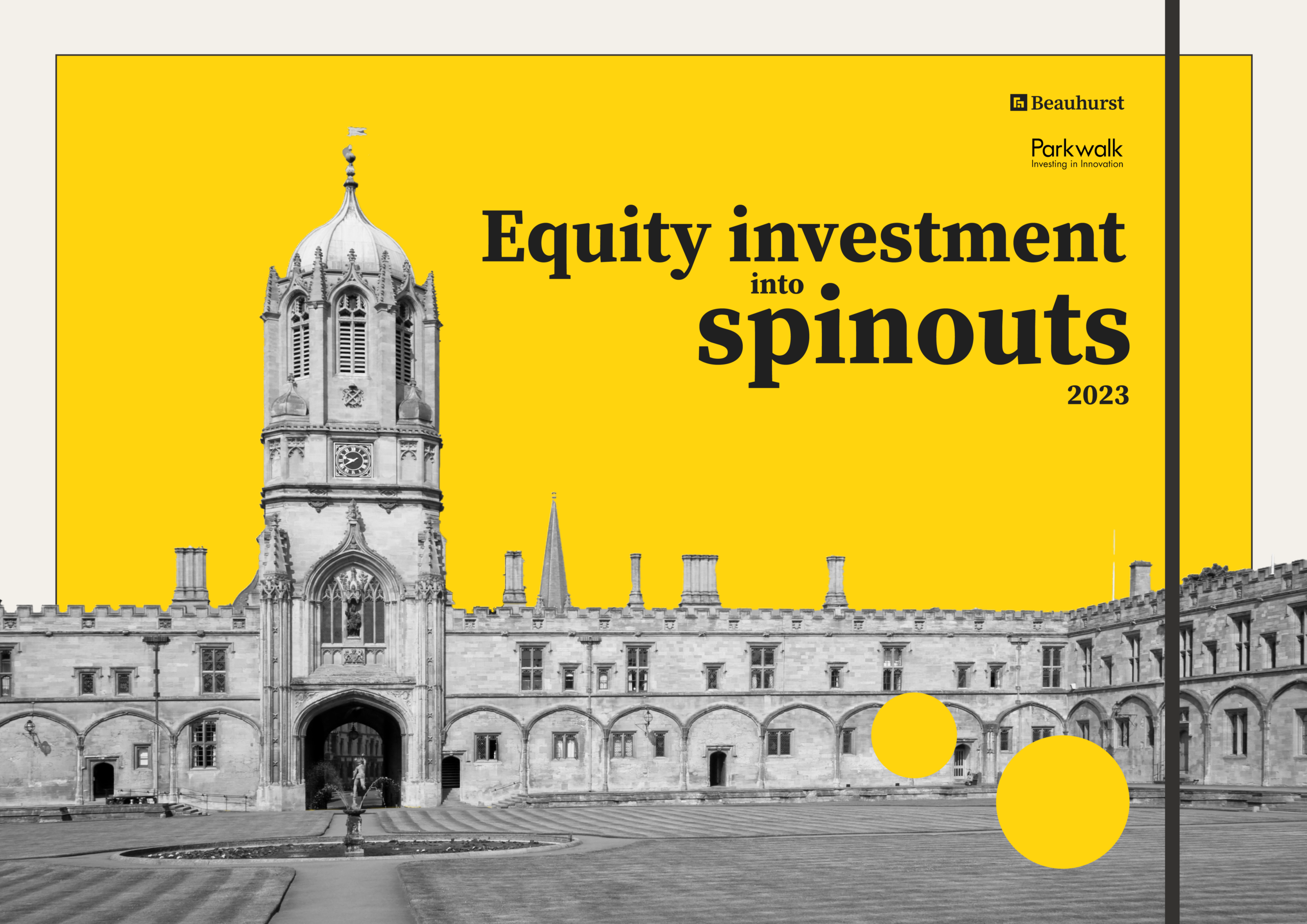 Equity investment into spinouts 2023 cover