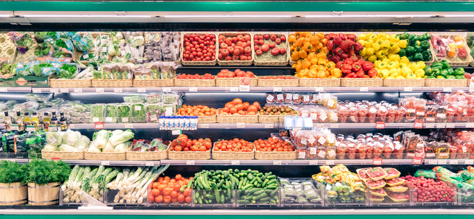 supermarket fruit and veg