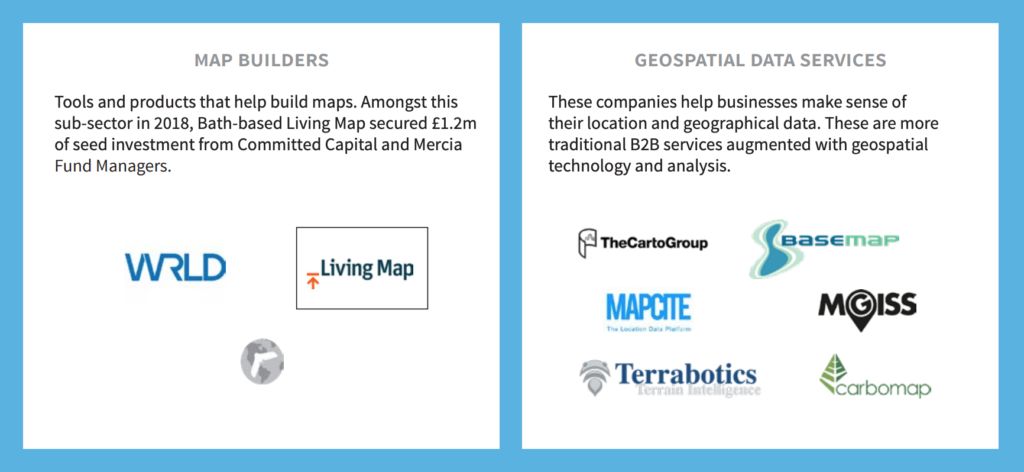 map builders and geospatial data services companies in the UK