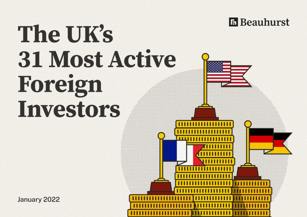 The UK's 31 Most Active Foreign Investors, January 2022
