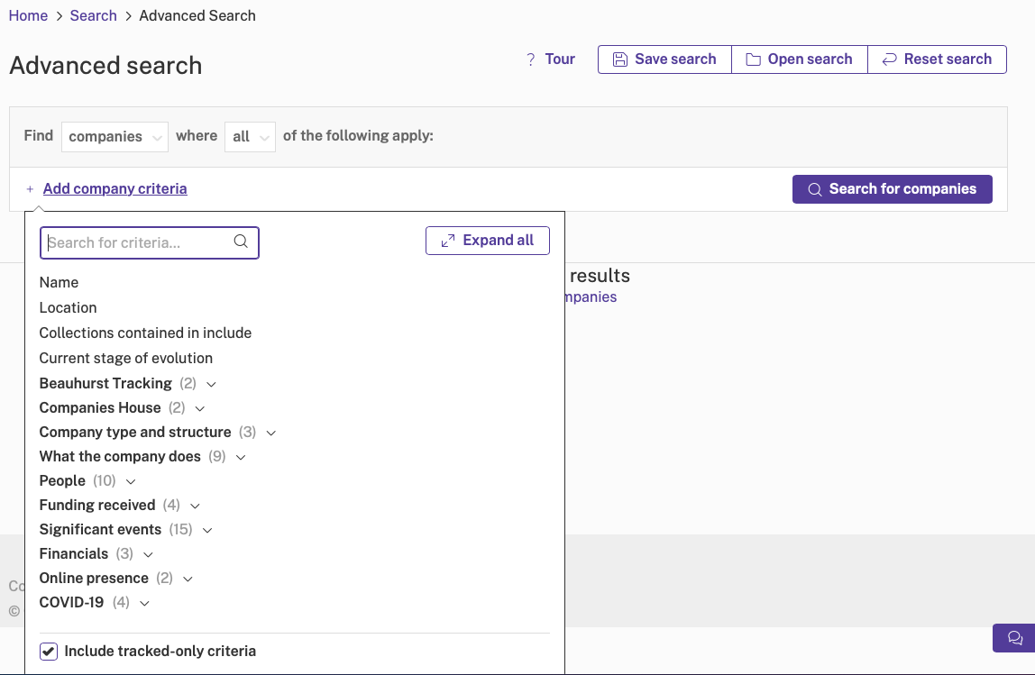 Advanced Search: Person Criteria example (3)