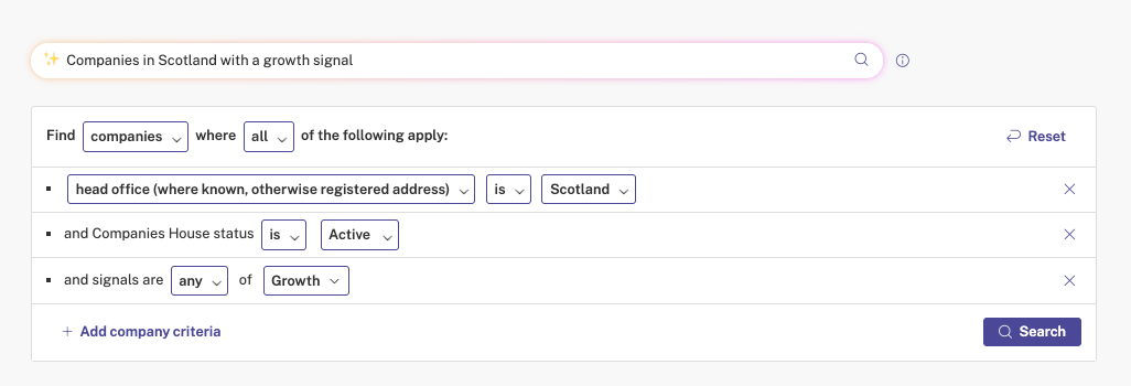 Natural Language Search